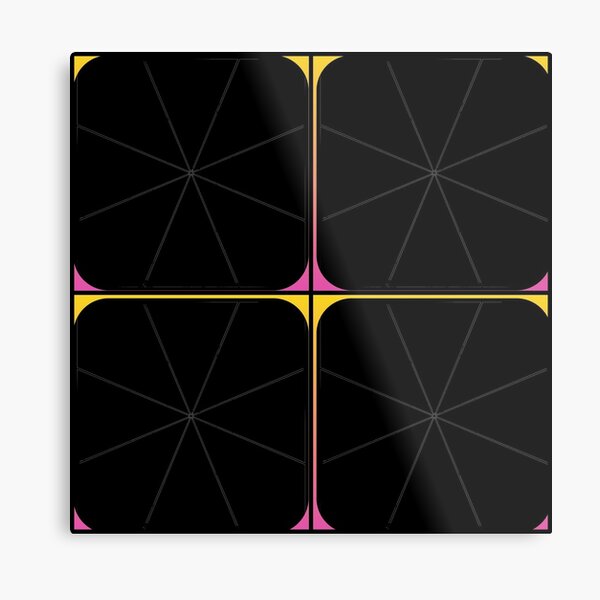 Spiral multicolor Metal Print