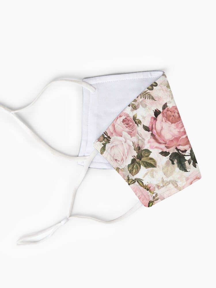 Alternate view of Pink Roses Mask