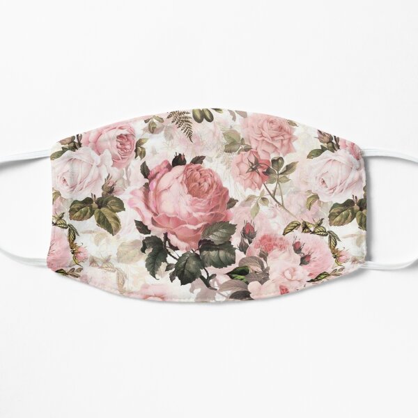 Pink Roses Flat Mask