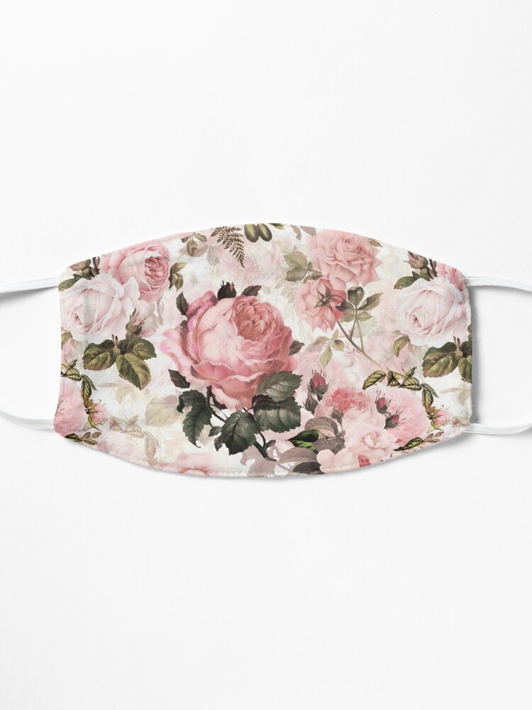 Alternate view of Pink Roses Mask