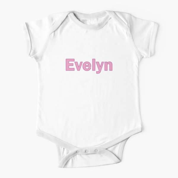 Girl Name Evelyn In Pink Panther Cartoon Style Baby One Piece By Space Bug Redbubble