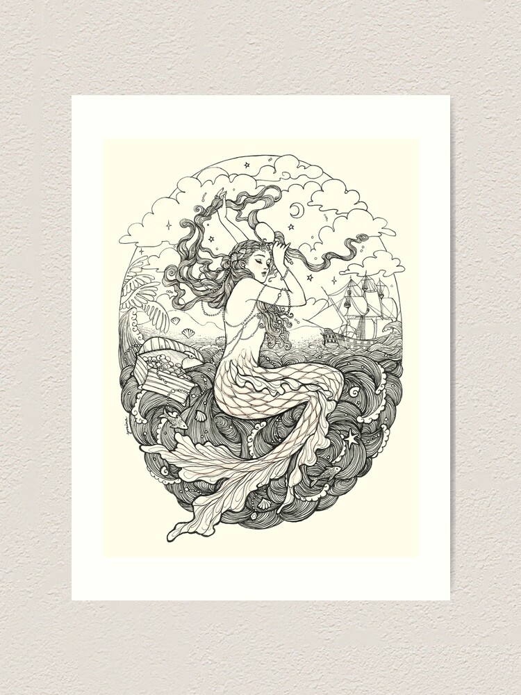 Alternate view of Mermaid Art Print