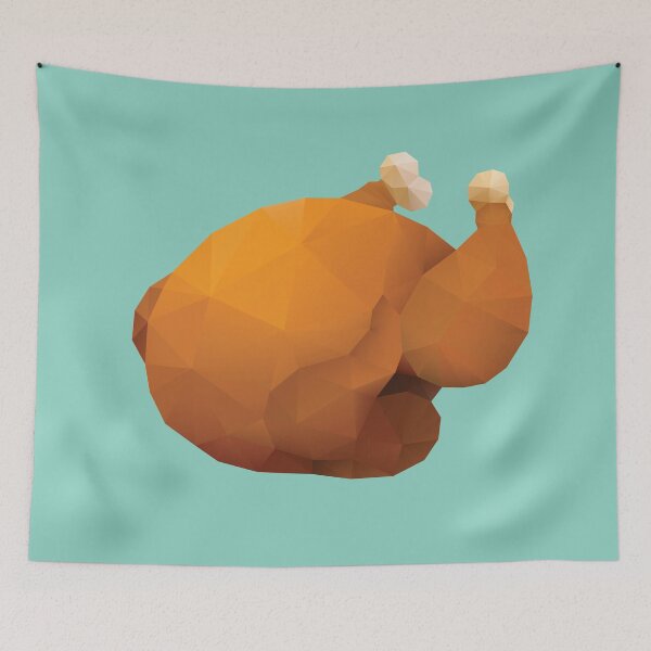 Item preview, Roasted Chicken Polygon Art designed and sold by polymolystudio.