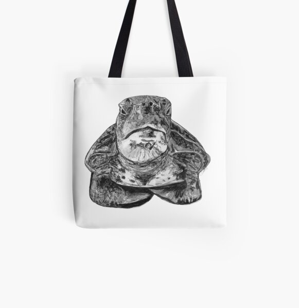 Cliff the Turtle All Over Print Tote Bag