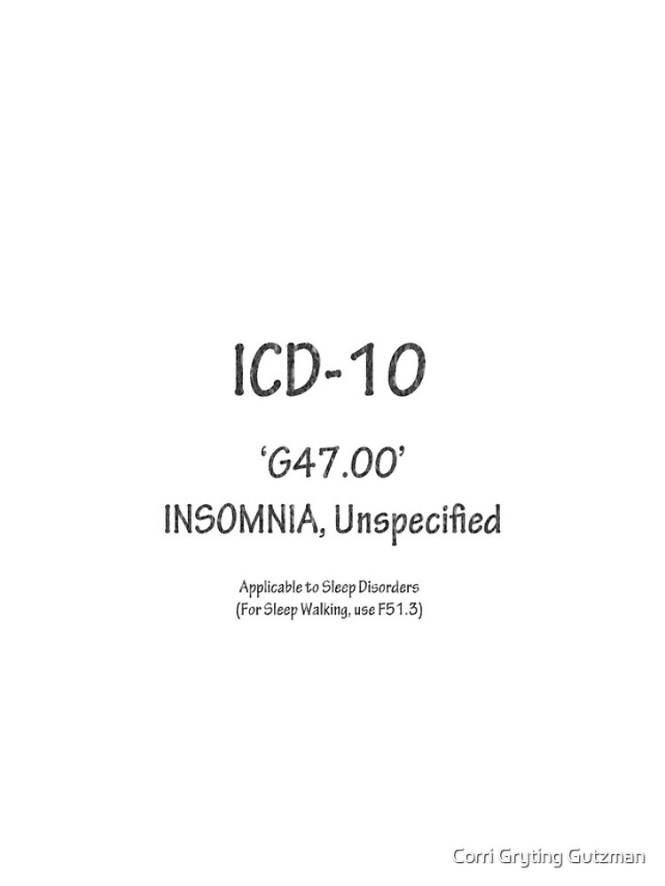 insomnia icd 10 code