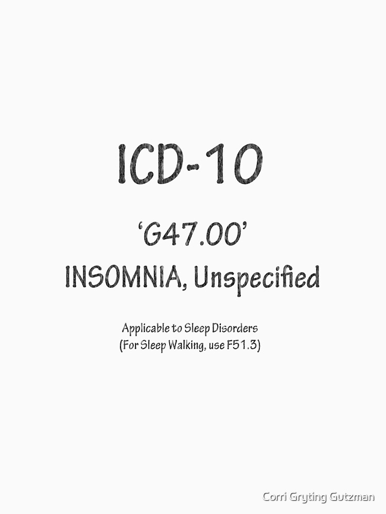 late onset insomnia icd 10