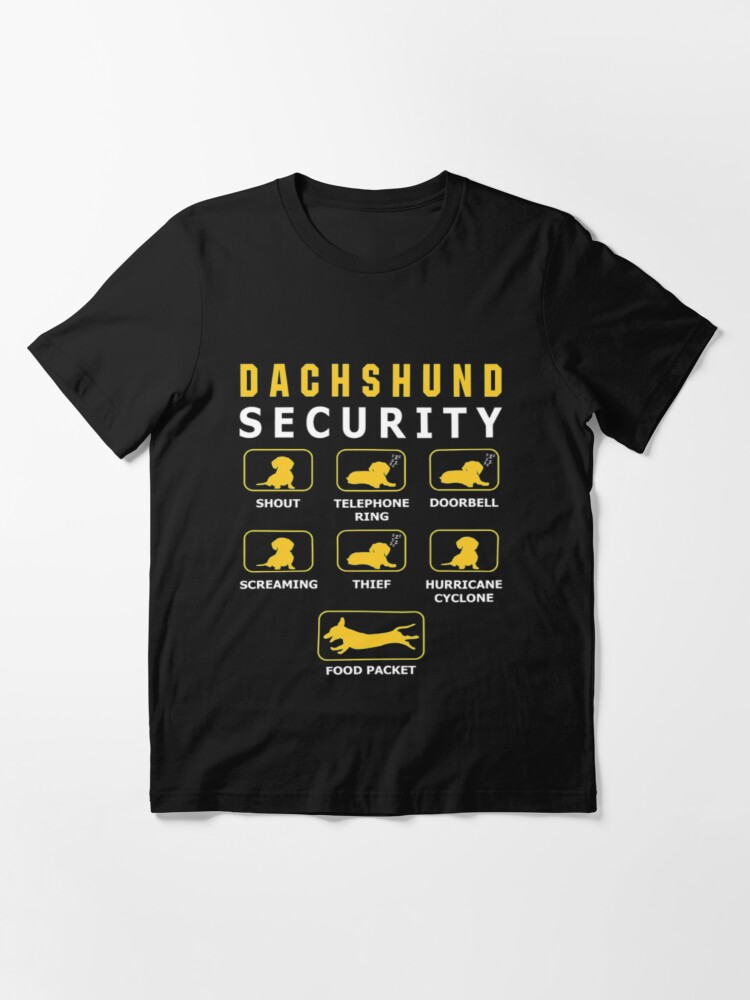 dachshund security shirt