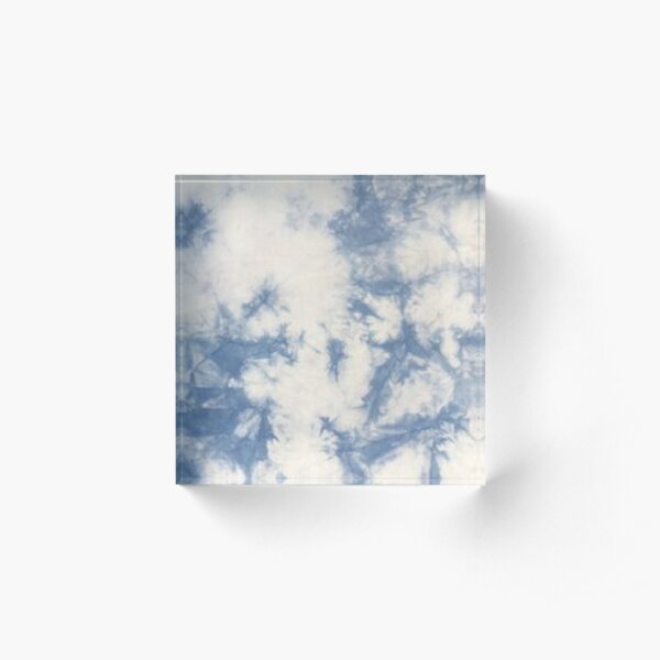 blaue Krawattenfarbe Acrylblock