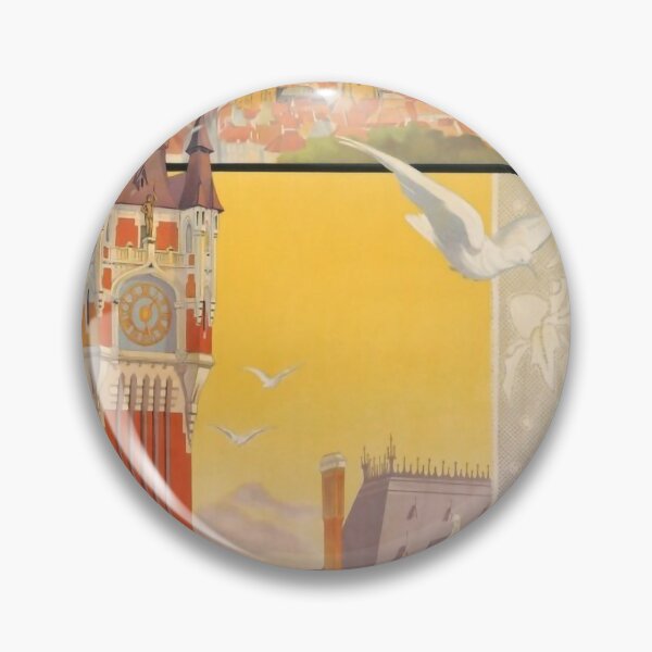 Item preview, Calais vintage travel poster designed and sold by stickart-marek.