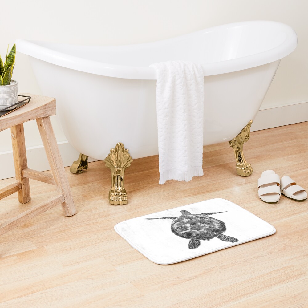Jacki the Turtle Bath Mat