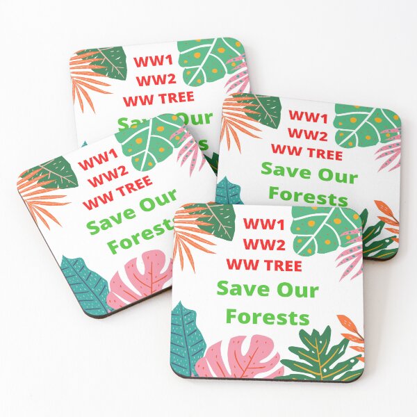 Item preview, Save Our Forests WWI WW2 WW TREE designed and sold by Bagsyrose.