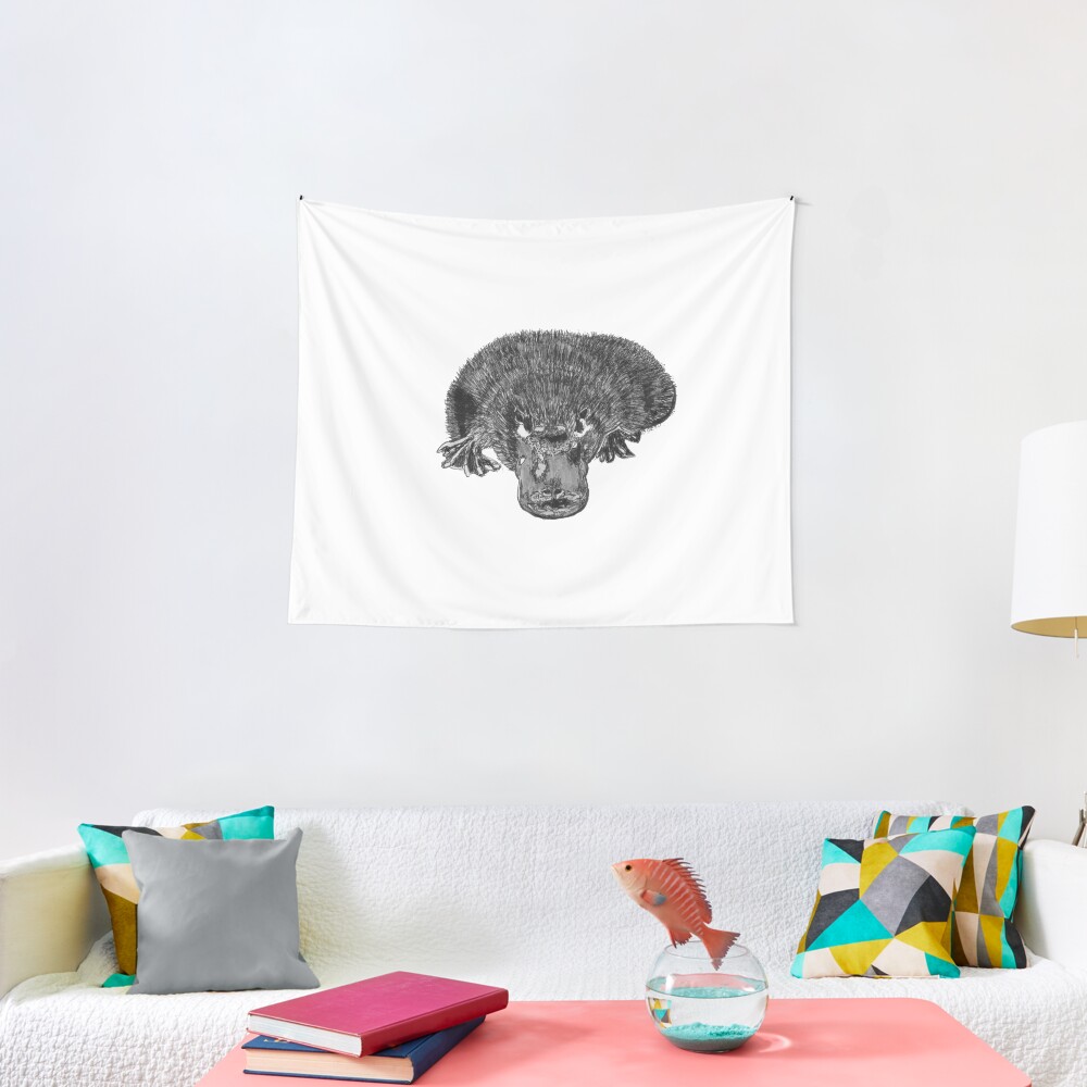Puddles the Platypus Tapestry