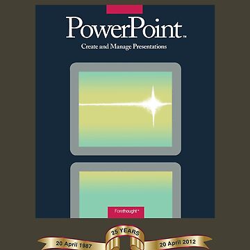 Artwork thumbnail, PowerPoint 1.0 for Macintosh, 1987 (25th Anniversary Re-Issue) by PowerPoint25