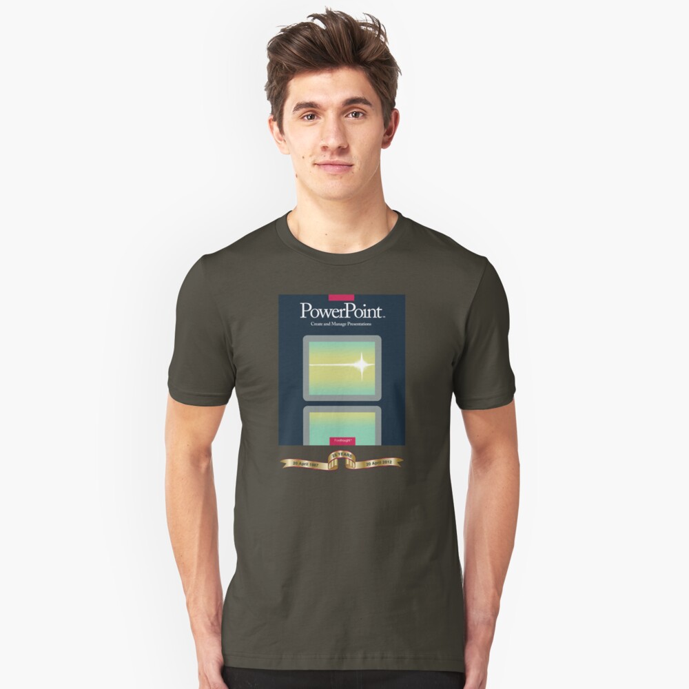 PowerPoint 1.0 for Macintosh, 1987 (25th Anniversary Re-Issue) Slim Fit T-Shirt