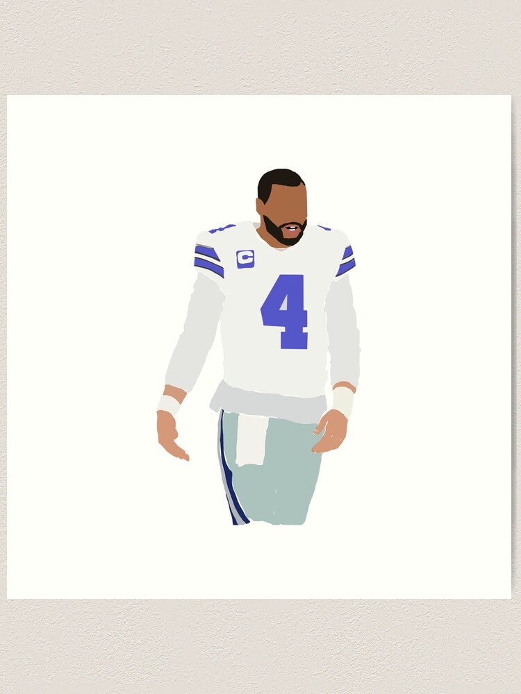 Dak Prescott fine art print featuring Prescott –