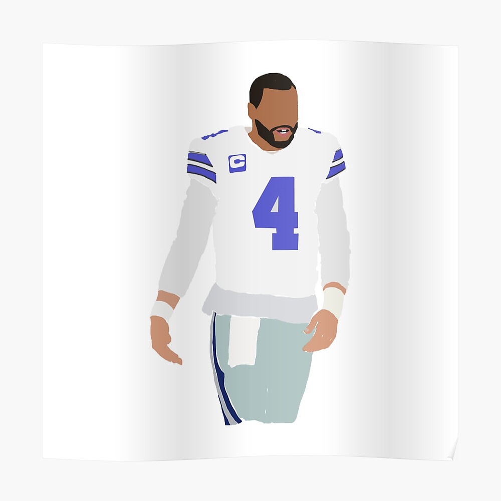 Dak Prescott Home Jersey Sticker for Sale by designsheaven