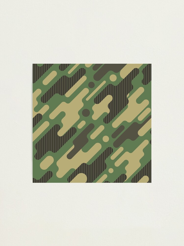 Camouflage Pattern 7, military pattern, green camo camping design