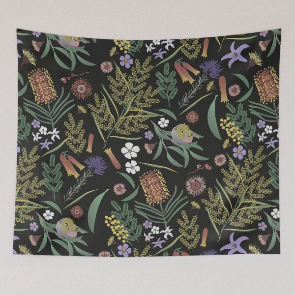 Item preview, Australiana Chintz night designed and sold by Colour Angel by KV.