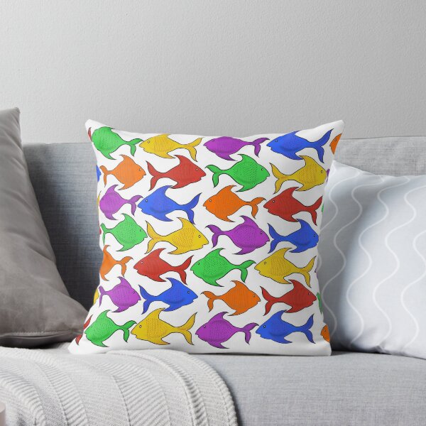 Item preview, Bright interlocking fishies designed and sold by MamaODea.