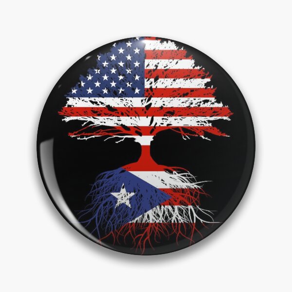 Puerto Rico Flag Button Pin united states  USA buttons pins US America Flags PR 