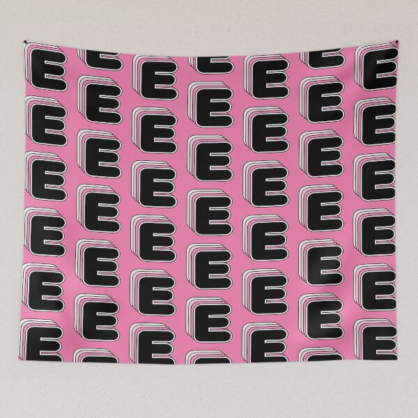 Item preview, E letter, retro, alphabet designed and sold by OkihanaShop.