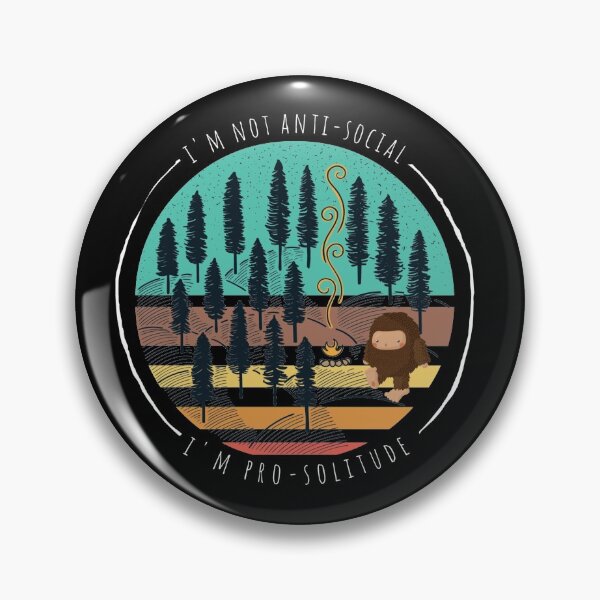 Item preview, Pro-Solitude | Funny Anti-Social Sasquatch  designed and sold by Laura Lise Wong.