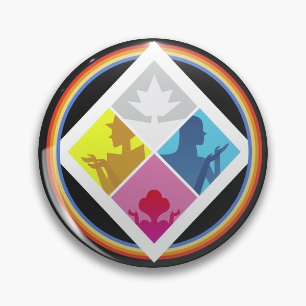 Item preview,  Diamond Authority Emblem with Rainbow - Black designed and sold by SmirkingDesigns.