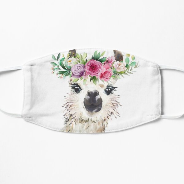 Pretty Little Llama Flat Mask