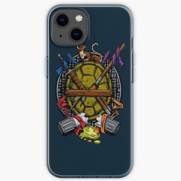Turtle Family Crest - Vollfarbig iPhone Flexible Hülle