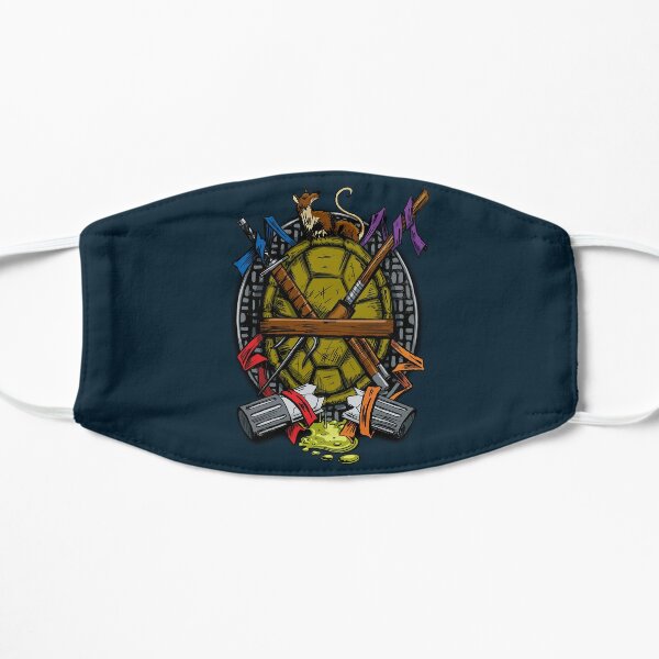Turtle Family Crest - Full Color Flat Mask