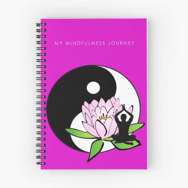 Item preview, 7 DAY'S OF SUMMER-YOGA ZEN RANGE-MINDFULNESS PINK NOTEBOOK designed and sold by 7 days of Summer.