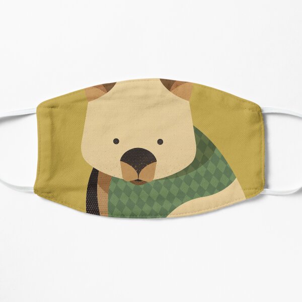 Retro Wombat Flat Mask