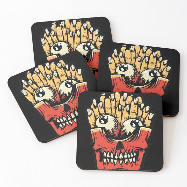 Item preview, scary french fries, horror french fries designed and sold by Shopwick.