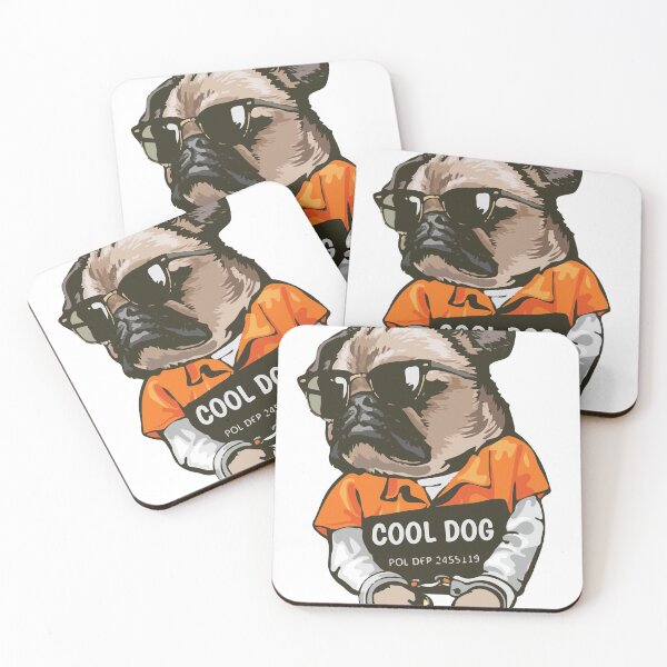 Item preview, prisoner cool pug dog designed and sold by Shopwick.