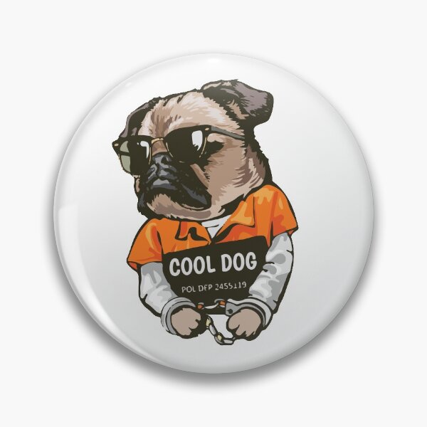Item preview, prisoner cool pug dog designed and sold by Shopwick.