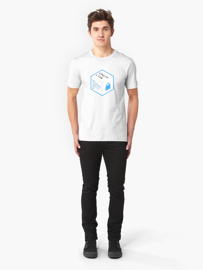 "Chainlink Cube - Crypto - Link " T-shirt by sumgirlx ...