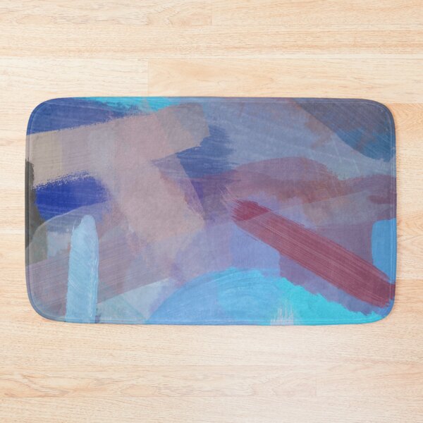 Item preview, brush painting texture abstract background in blue brown designed and sold by Mrvell.