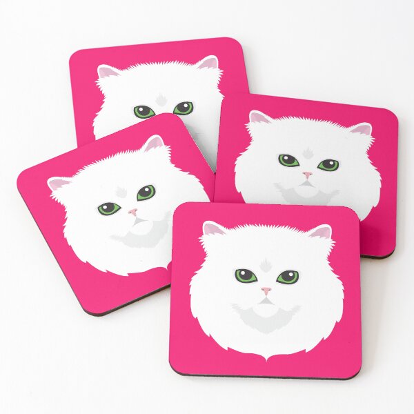 Item preview, White Persian Cat designed and sold by threeblackdots.