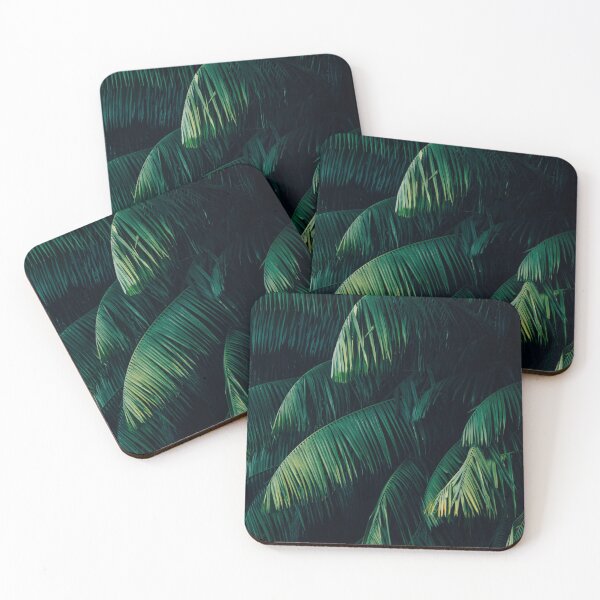 Item preview, Dark Night Palm Tree Leaves Rainforest designed and sold by katherinesbored.