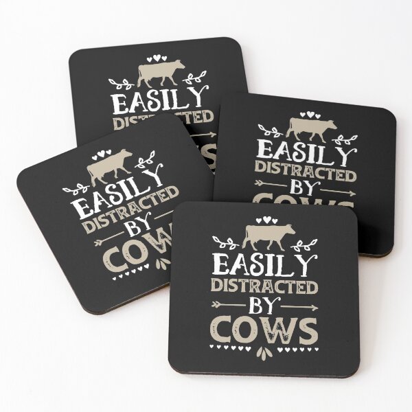 Item preview, Easily Distracted By Cows Funny Cow Lover Gifts Shirt designed and sold by Orange Pieces.