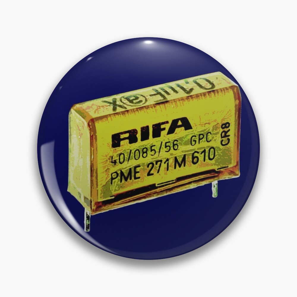 Rifa Capacitor Pin for Sale by WysiWygProtogen