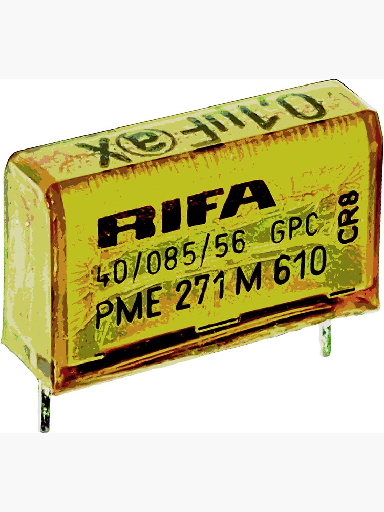 Rifa Capacitor Pin for Sale by WysiWygProtogen