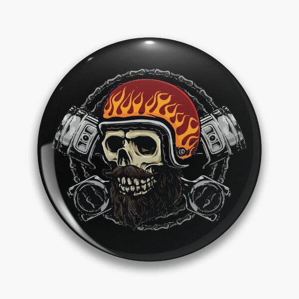 Item preview, skull motorcycle rider designed and sold by Shopwick.