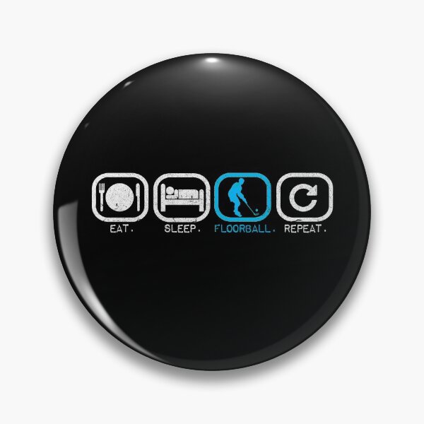 Item preview, Eat Sleep Floorball Repeat Unihockey designed and sold by NeXore.