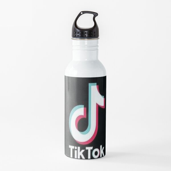 logotipo de tiktok Botella de agua
