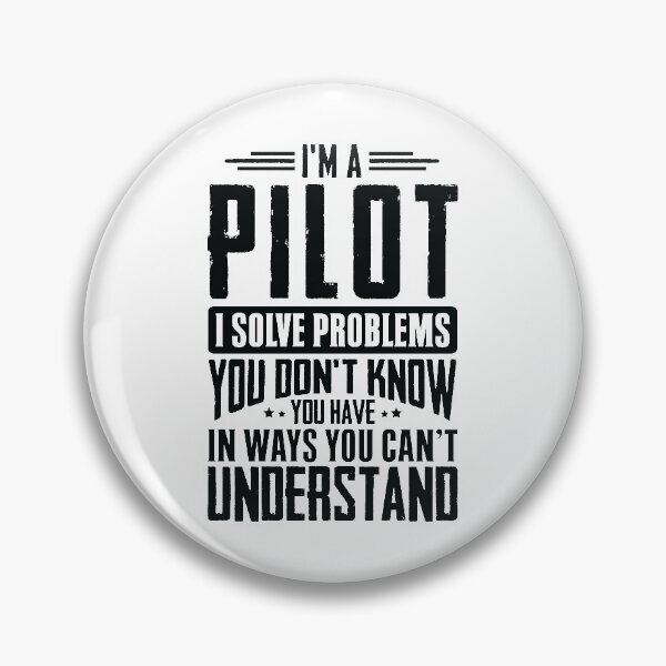 Item preview, Pilot Shirt I Solve Problems You Have Funny Gift Tee designed and sold by Orange Pieces.