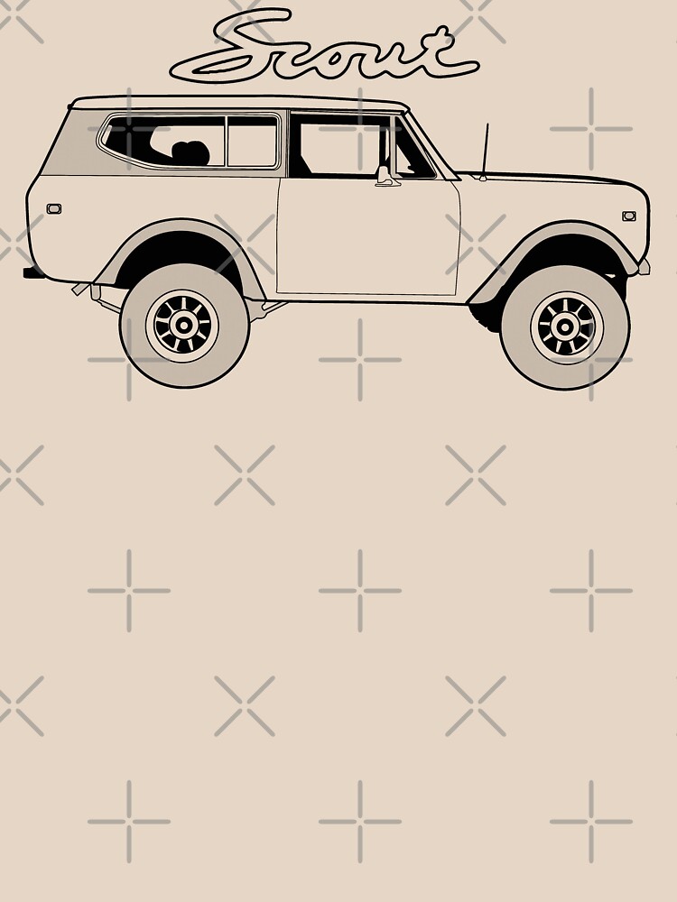 International Scout II Harvester Classic Vintage 4x4 Truck Offroad Vehicle by bigraydesigns