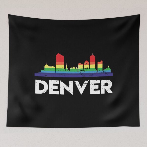 Item preview, LGBT Flag Rainbow Shirt LGBT Denver City Pride designed and sold by Orange Pieces.