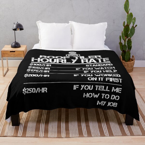 Item preview, Roof Tiler Hourly Rate Funny Gift Shirt For Men Labor Rates designed and sold by Orange Pieces.