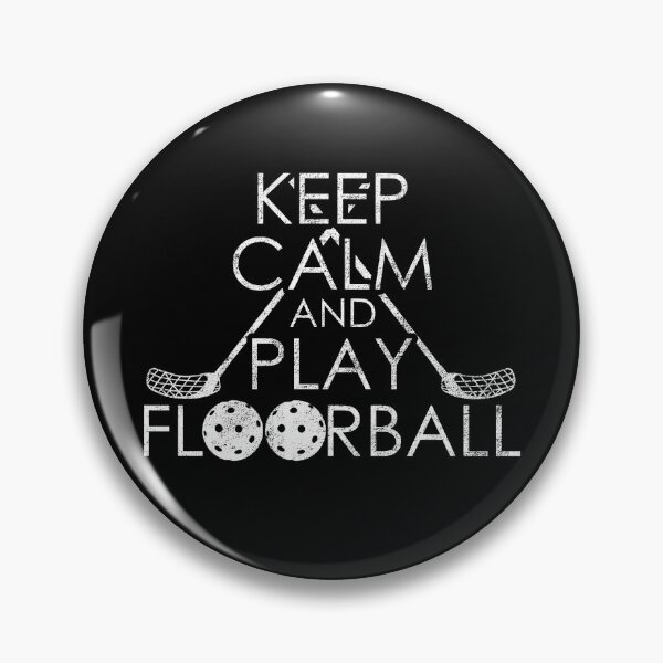 Item preview, Keep Calm and play Floorball Unihockey Salibandy designed and sold by NeXore.